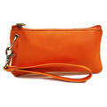 Destiny Leatherette Wristlet Wallet - Tangerine Orange